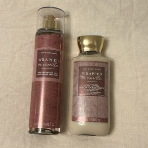 WRAPPED IN VANILLA BATH & BODY WORKS